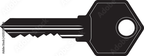 Bild auf Leinwand Flat also transparent background, black key outline, minimalist single line, sty