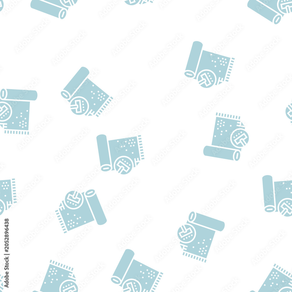 Fototapeta premium carpet cleaning vector glyph seamless pattern carpet cleaning sign illustration