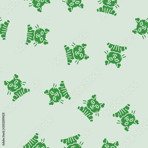 Photos fluffy monster cute vector glyph seamless pattern fluffy monster cute sign illus