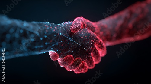Abstract Blue Energy Waves with Glowing Bubbles and Futuristic Science Design