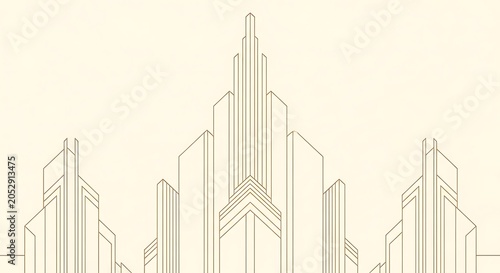 Art Deco Skyscraper Outline 832be43a9086 b25b