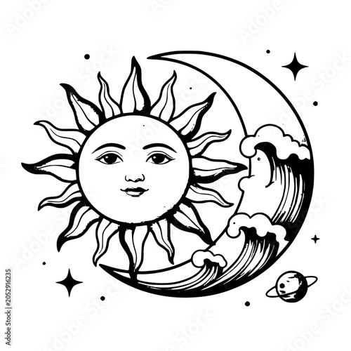 sun and moon