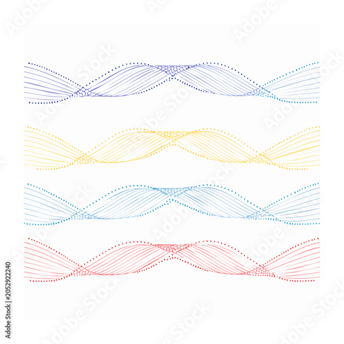 Minimalist Flow Diagram with Colorful Connections