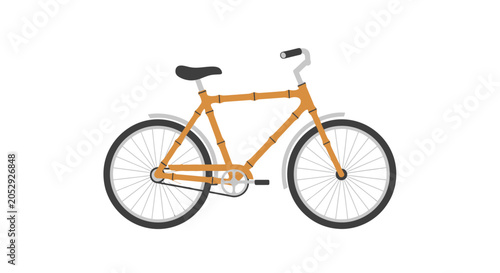 Foto Bamboo Bicycle Eco-Friendly Transportation Design