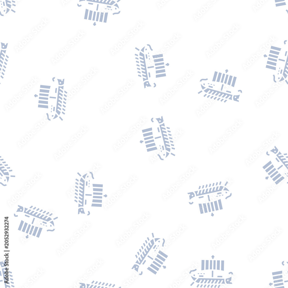 Naklejka premium ship ancient rome vector glyph seamless pattern ship ancient rome sign illustration