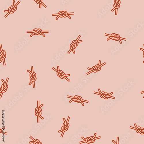 Foto square knot nautical vector line seamless pattern square knot nautical sign illu