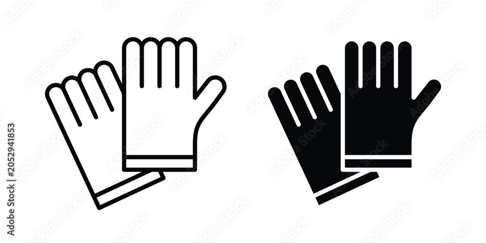 Fototapeta premium Gloves icon