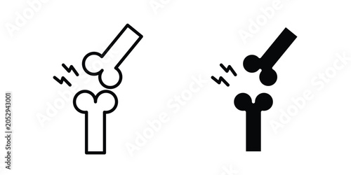 Tableau sur toile joint pain icon