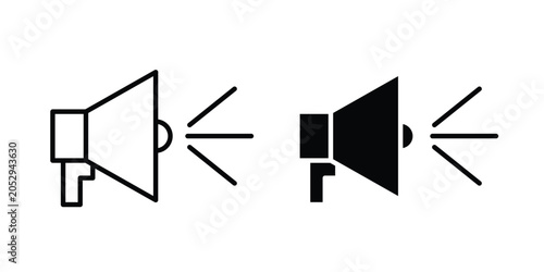 Foto Megaphone speaker icon