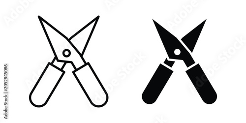 Fotografie Pruning shears icon