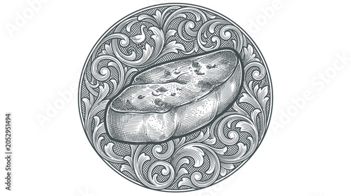 Fotografie Detailed illustration of a sausage.