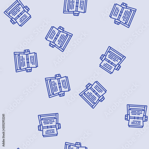 Fotografie rolodex list vector line seamless pattern rolodex list sign illustration