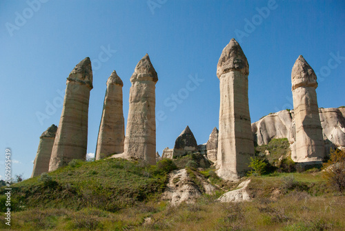 Unique Fairy Chimney Rock Formations In Love Valley Cappadocia Turkey