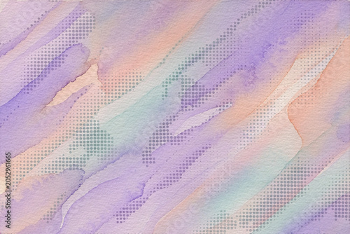 Watercolor Blends Risograph Background, Dreamy Fluid Pattern, Full Canvas.