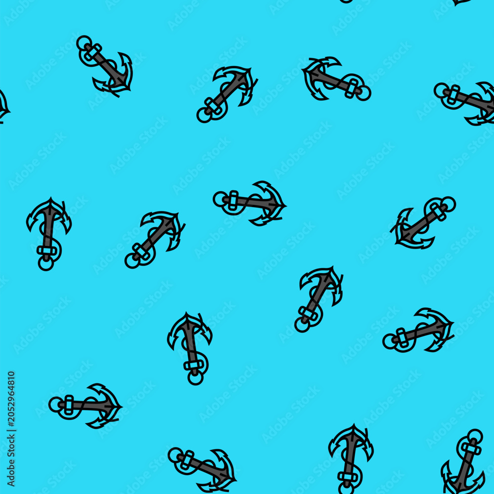 Naklejka premium anchor tattoo art vintage vector seamless pattern anchor tattoo art vintage sign illustration