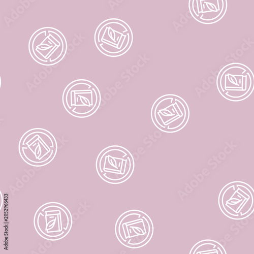 Εκτύπωση καμβά lack of education poverty problem vector line seamless pattern lack of education