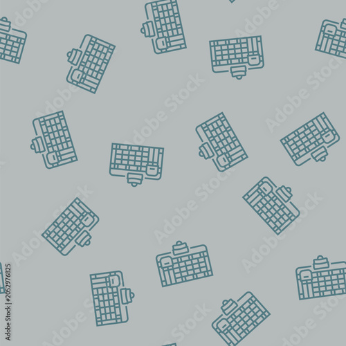 Foto saddler store vector line seamless pattern saddler store sign illustration