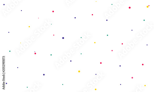 modern colored dots background, polka dot pattern, random colored dots vector