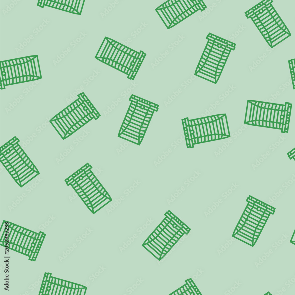 Naklejka premium public bank building vector line seamless pattern public bank building sign illustration