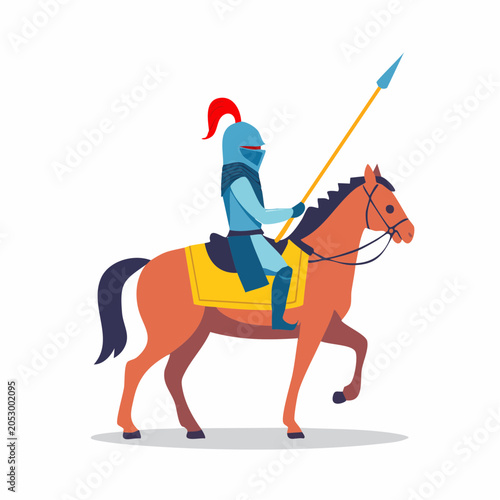 Knight on Horseback with Spear