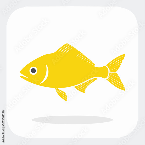 Yellow fish illustration