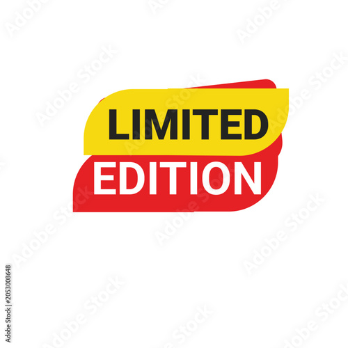 Striking Abstract Limited Edition Banner Bold Yellow & Red Design for Sales & Promotions