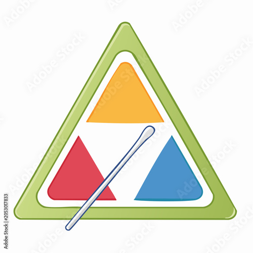 Triangle Palette with Swab