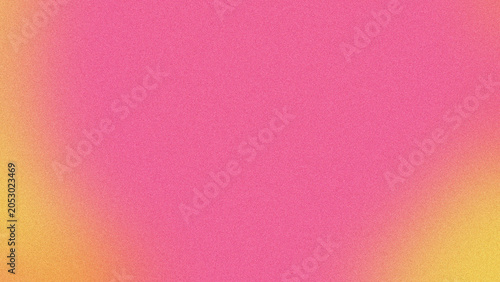 Obraz na plátně Vibrant Pink and Yellow Gradient Background with Grainy Texture