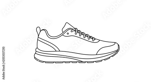 Canvastavla A single white athletic shoe.