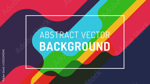 Minimal abstract geometric background with dynamic shapes. Good for presentation cover design, wallpaper, banner. Vector illustration EPS10