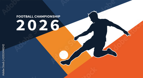 Obraz na plátně Football championship 2026 exciting soccer action ahead
