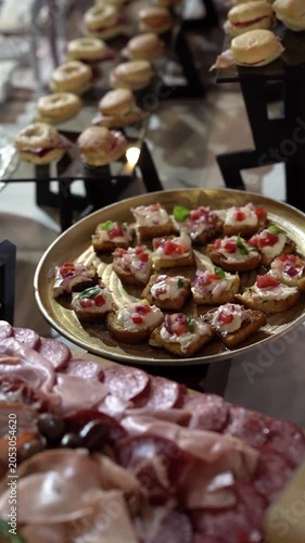 Mediterranean Bruschettas at Elegant Evening Reception