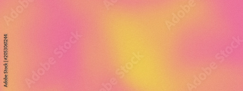 Vibrant Pink and Yellow Gradient Background with Soft Abstract Blur and Grainy Texture