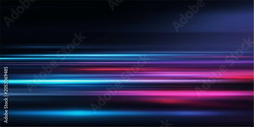 Photos Abstract streaks of blue and pink light create a dynamic, futuristic background, suggesting speed, technology, and a vibrant atmosphere