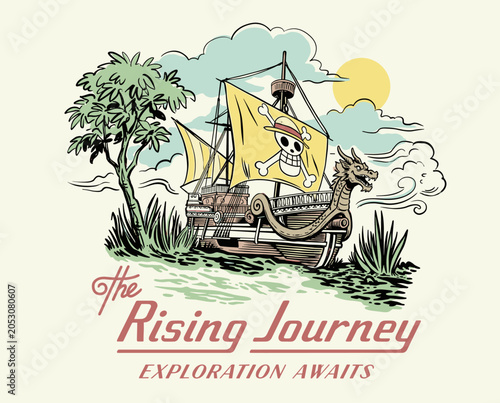 Obraz na plátně The Rising Journey exploration awaits