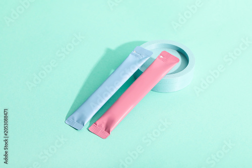 Collagen sticks with plaste...