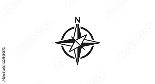 Konstfotografi Compass Navigation Direction Indicator Symbol.