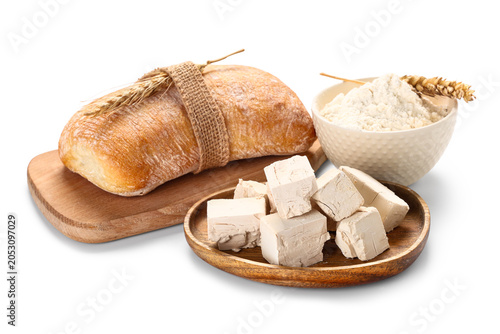 Freshly baked ciabatta brea...