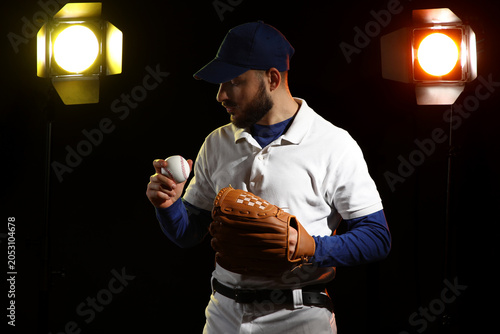 Baseball player in uniform ...
