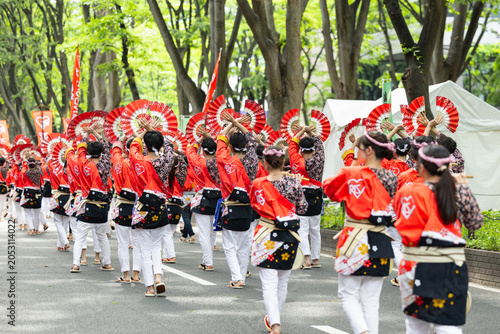 日本の祭り仙台青葉まつり雀踊り大流し