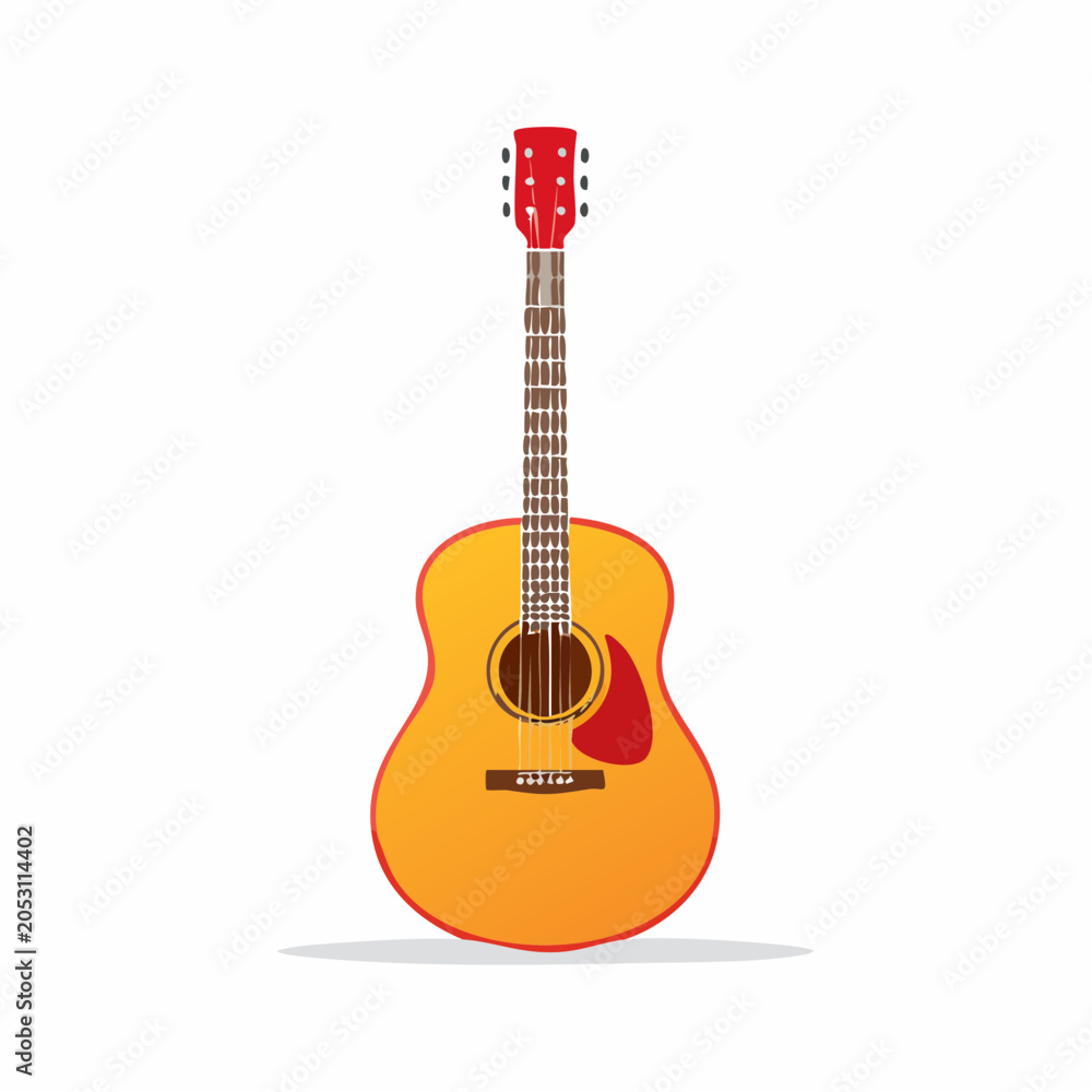 Obraz premium Acoustic Guitar Illustration