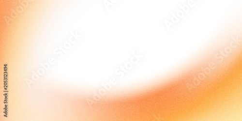 Orange circle gradient noise gradation. Abstract color watercolor blur mesh shape on white background. Gradient aura, grain neon blob with noise effect