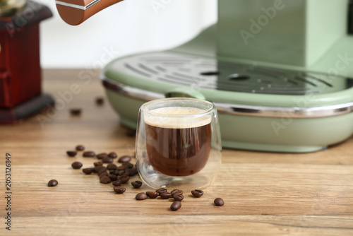 Modern coffee machine with ...