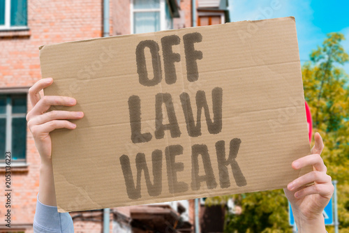 Konstfotografi "Off law weak" Leave protections insufficient