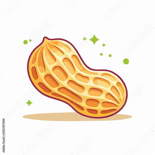 Stylized Peanut Illustration