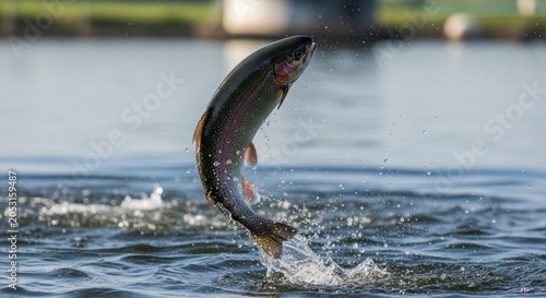 fish jumping in water