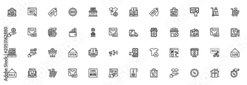 Fényképezés Sale icon set
