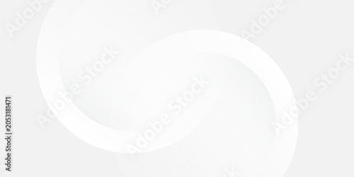 Tableau sur toile Abstract Minimalist Geometric White and Gray Background  Circles Pattern - Multi