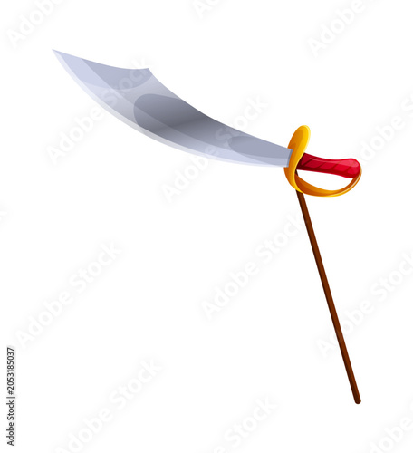 Foto Cartoon pirate sailor cutlass sword photo booth mask