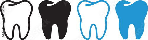 Dental Care Tooth Health Icon Collection Vector Set